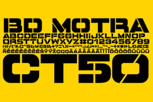 BD Motra: A Bold Display Font with a Stencil Soul