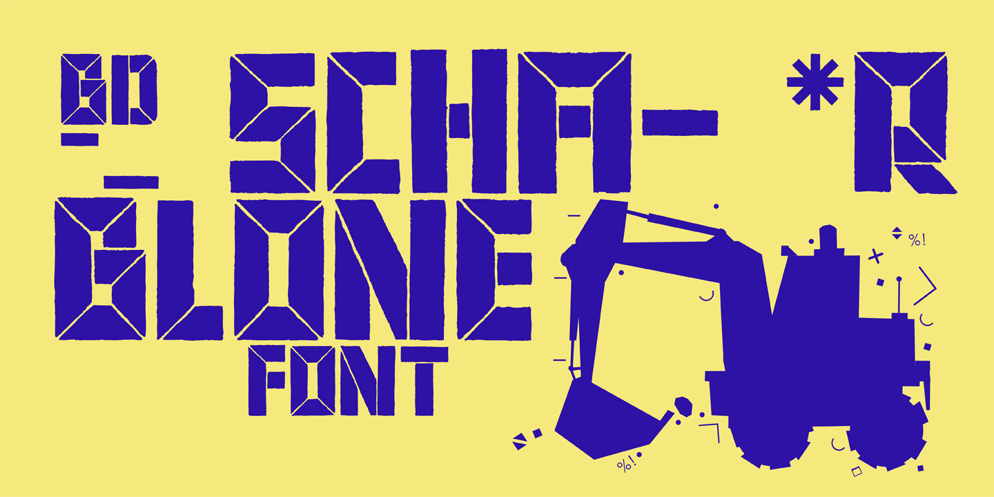 BD Schablone: A Bold Typographic Statement
