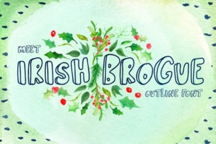 Irish Brogue: A Timeless Display Font for Crafters and Designers