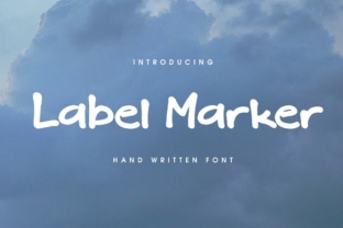 Label Marker: A Handcrafted Font for Creative Branding