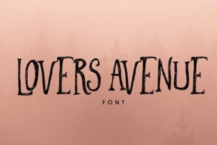 Lovers Avenue: A Display Font for Editorial Elegance