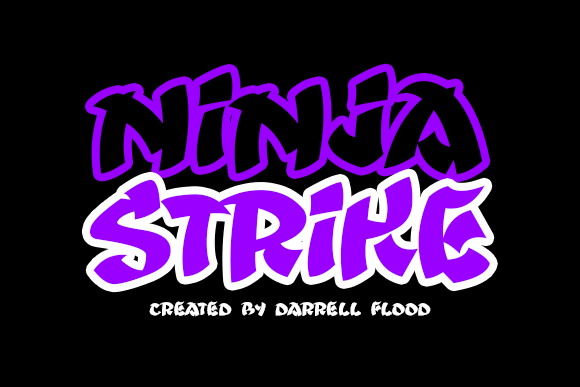 NinjaStrike: A Bold Display Font for Web Design