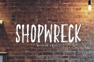 Shopwreck: A Handcrafted Font for Bold Branding